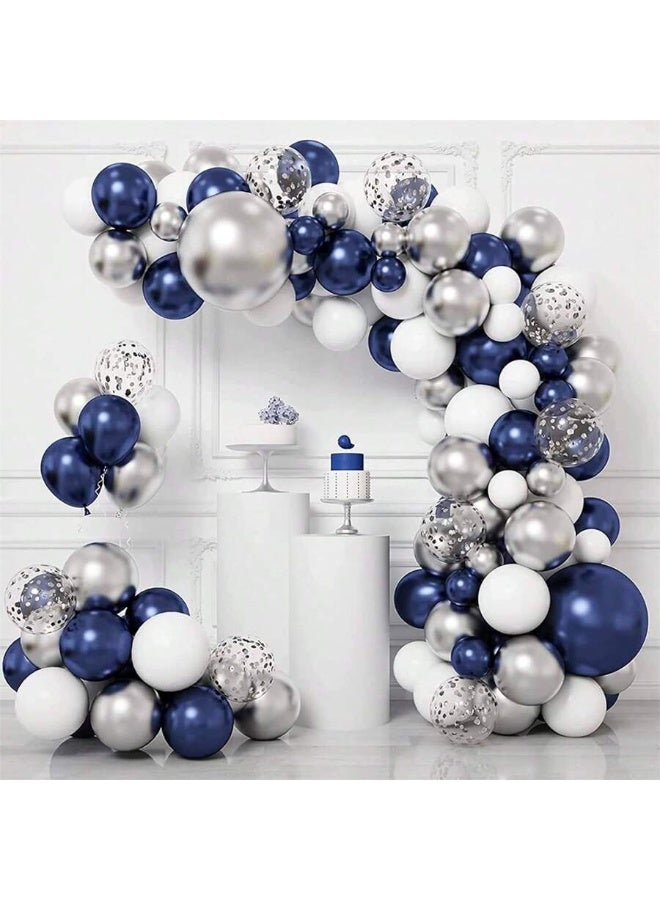 Dark Blue Latex Balloons 50 pieces – 10 inch size – High-quality helium balloons for party and event decorations – Elegant decoration for birthdays, graduations, and weddings - Image 4