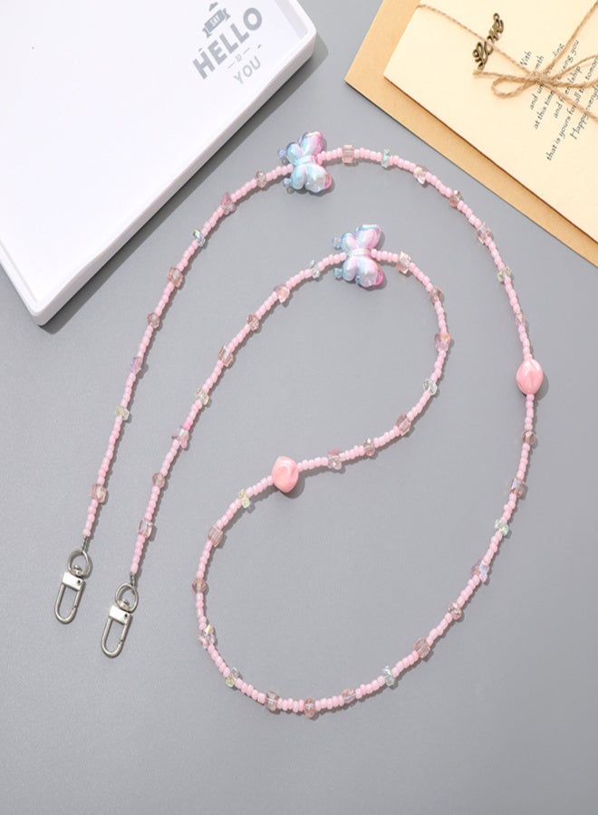 Mobile phone chain, versatile card holder, pendant, unique and personalized keychain, anti-loss clip - Image 1