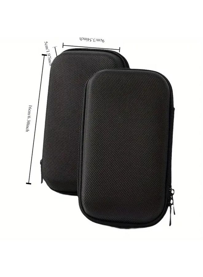 Black Foldable Magnetic Travel Case For 3 In 1 Wireless Charger Fast Charge Pad Cable Adapter Storage Bag - Image 2
