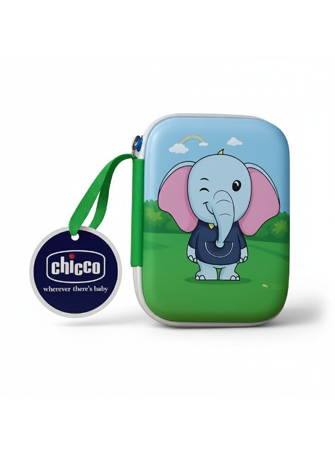Chicco Complete Baby Care Kit - 13 Pcs Newborn Grooming Set with Cute Elephant Travel Case - Image 3