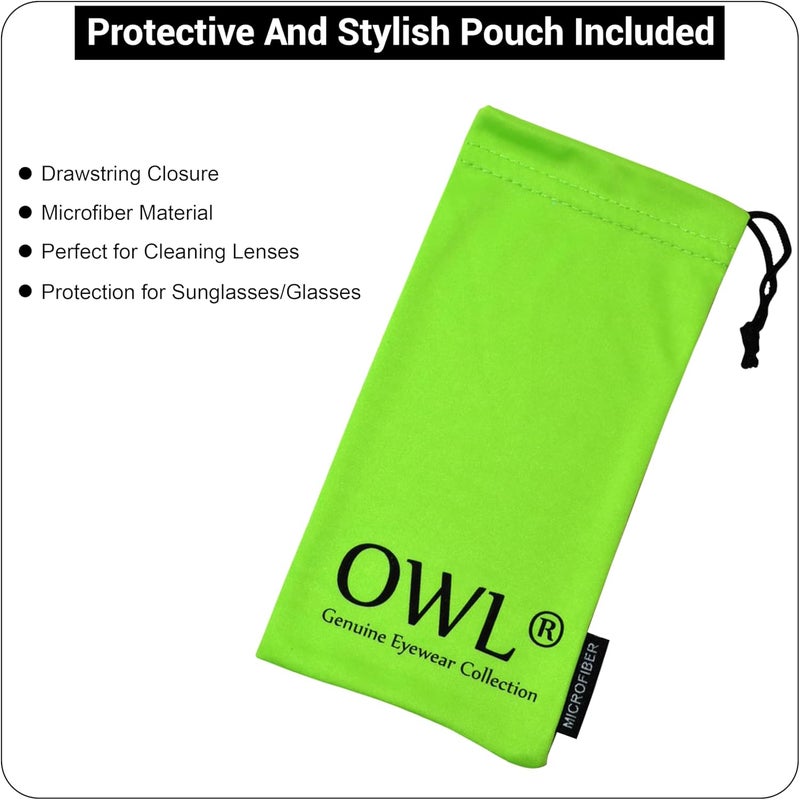 OWL Kids Clear Lens Colored Glasses Protect Child's Eyes from UVB UVA - Image 4
