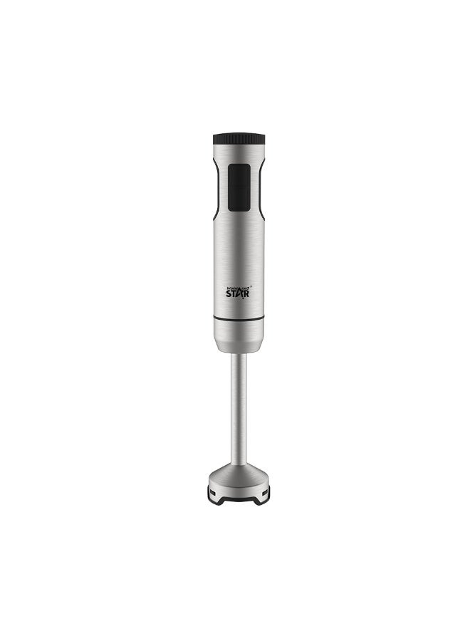 Winning Star Hand Blender – 4-in-1 (Blending, Grinding, Whisking, Mashing) – Stainless Steel Blades – 2 Speeds – 1000W – Silver – ST-6500 - Image 2