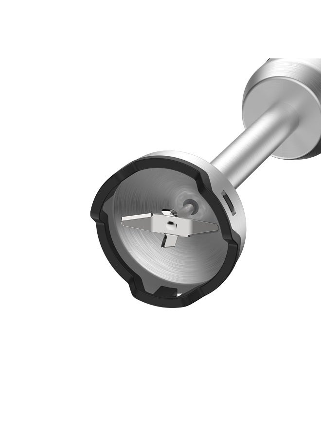 Winning Star Hand Blender – 4-in-1 (Blending, Grinding, Whisking, Mashing) – Stainless Steel Blades – 2 Speeds – 1000W – Silver – ST-6500 - Image 5