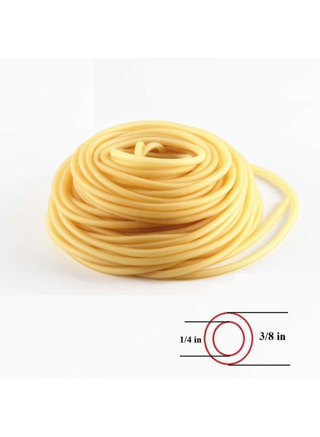 SUCOHANS أنبوب لاتكس، 1/4" قطر داخلي x 3/8" قطر خارجي x 1/16" سمك الجدار/بندقية رمح مقلاع أنبوب جراحي خرطوم مطاطي قطعة واحدة مستمرة 3/8 بوصة قطر خارجي 1/4 بوصة قطر داخلي - Image 2