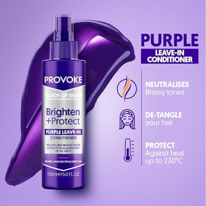 Provoke TOUCH OF SILVER LEAVE-IN CONDITIONER, PROTECTS AGAINST HEAT DAMAGE AND SPLIT ENDS, 150 ML - Image 3