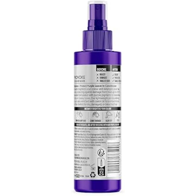 Provoke TOUCH OF SILVER LEAVE-IN CONDITIONER, PROTECTS AGAINST HEAT DAMAGE AND SPLIT ENDS, 150 ML - Image 2
