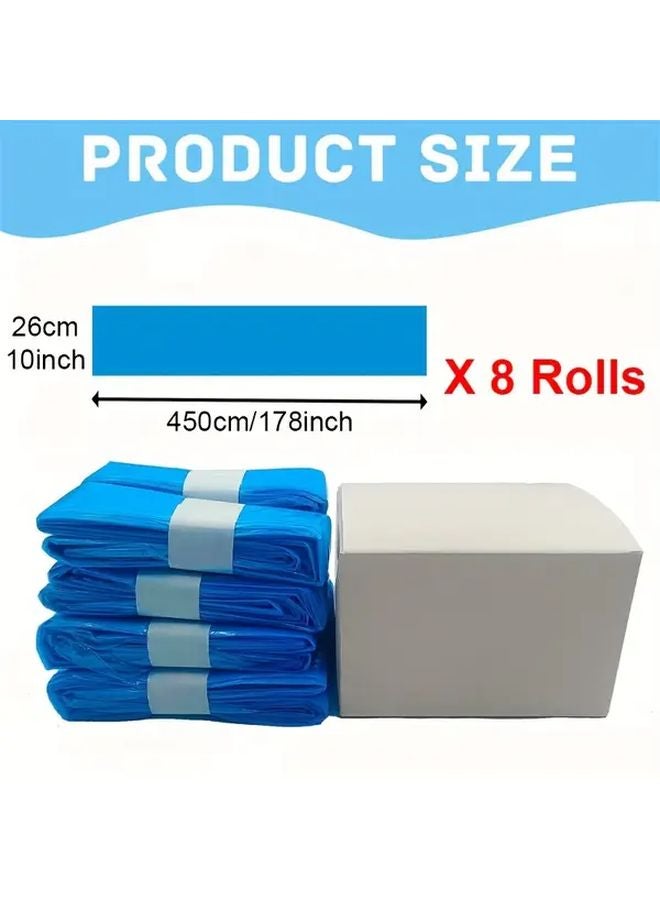 8 أكياس إعادة تعبئة لفة L178 x W10 لدلاء قمامة القطط والحفاضات متانة إغلاق ممتازة - Image 4