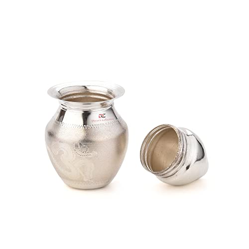 DHRUVS COLLECTION 925 Pure Silver BIS Hallmarked Kalash/Poojan Lota for Puja, Temple, Home Decor, Workplace and Gifting Purpose - 19 Grams - Image 4
