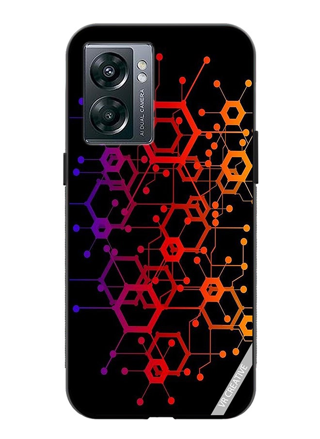 VR CREATIVE Protective Case Cover For Oppo A57 5G Abstract Circuit Board Design Multicolour  - Image 1