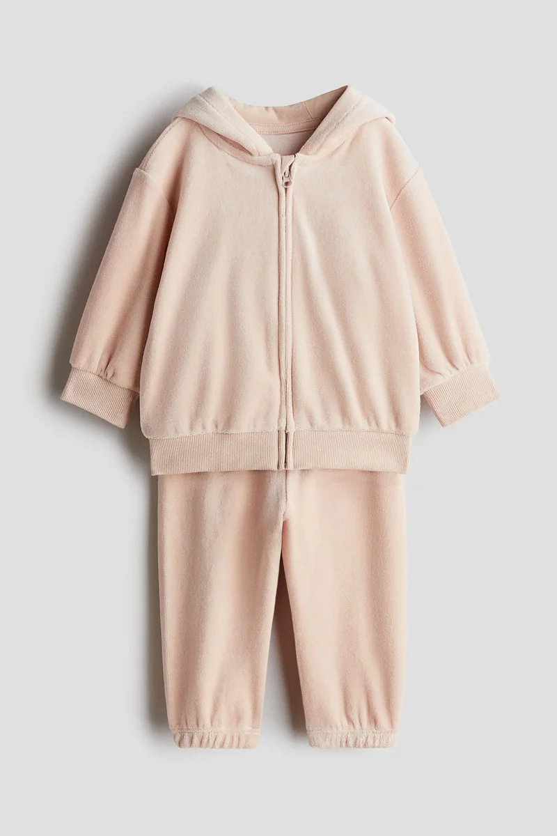 اتش اند ام طقم قطيفة مكون من قطعتين