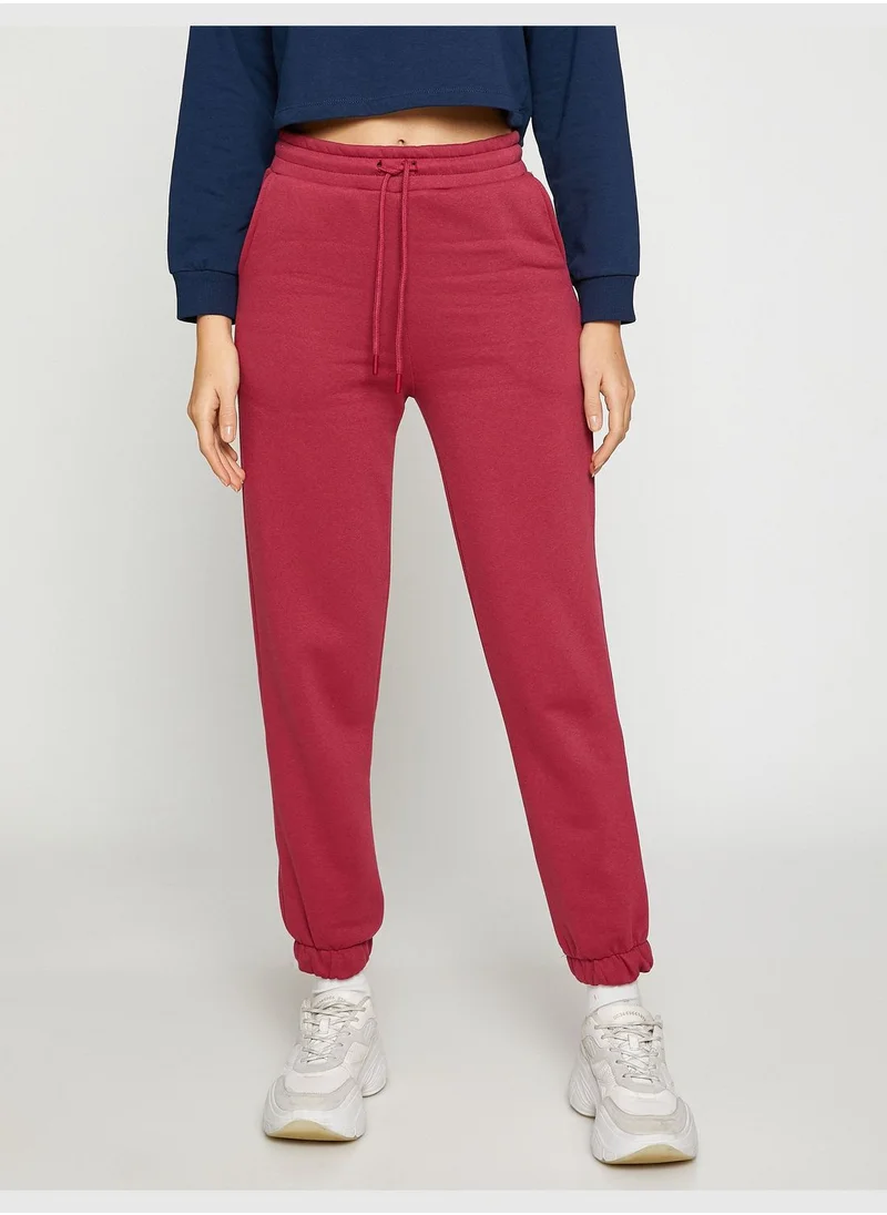 KOTON Drawstring Jogger Sweatpants