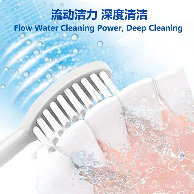 رأس فرشاة الأسنان الكهربائية Fit Qianshan Q5/Q7/Q8 تنورة X1 ألماس Olybo Oli أبيض H9/H20 بديل - Image 4