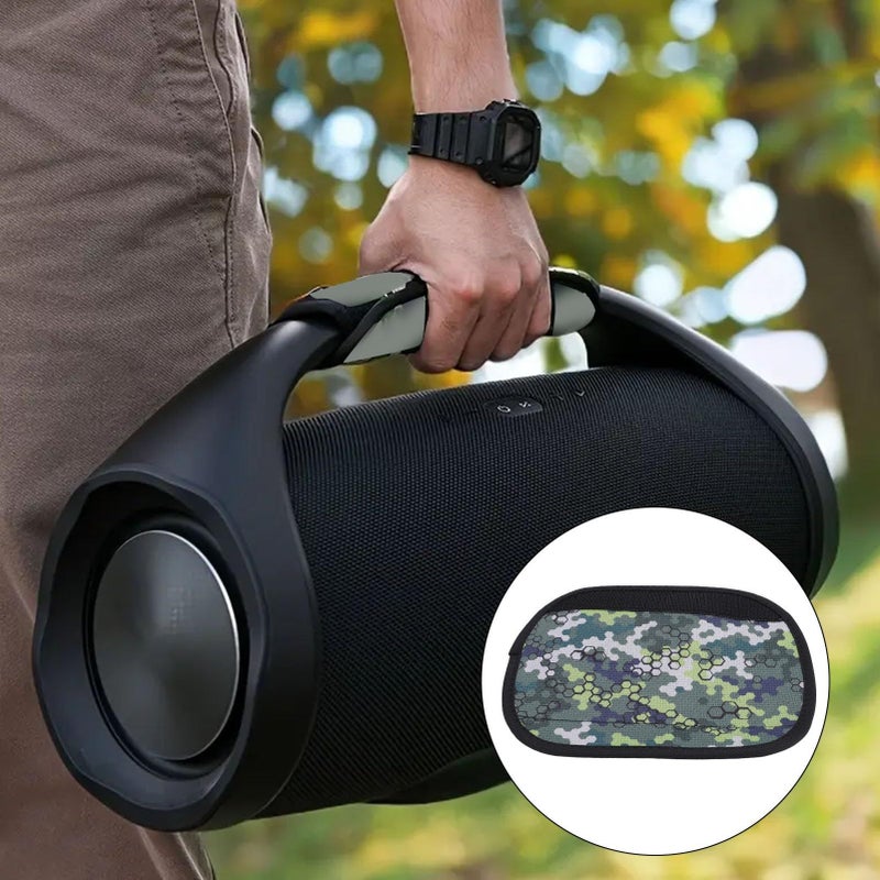 Protective Anti Slip Sleeve Handle Strap For Speaker Green - Image 4