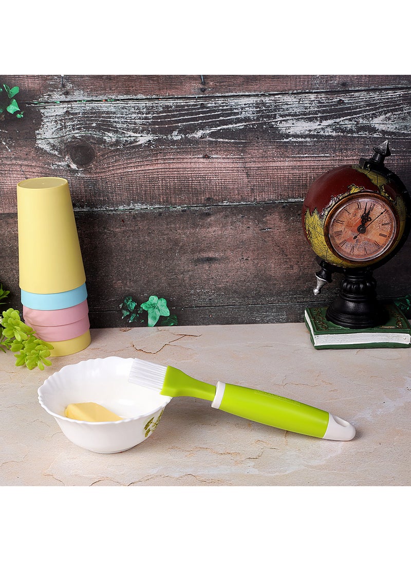 Royalford Nylon Brush With Abs Handle 21X4Cm Multicolor Green/White 21x4.1cm - Image 5