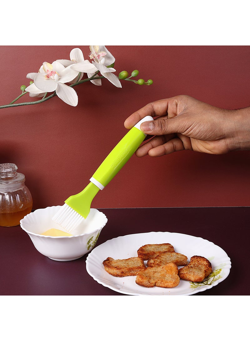 Royalford Nylon Brush With Abs Handle 21X4Cm Multicolor Green/White 21x4.1cm - Image 4