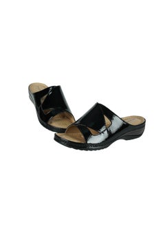 Michelle Morgan 092-2832 Michelle Morgan Ladies Wedge Heel Sandals 88909-62 Black  - Image 3