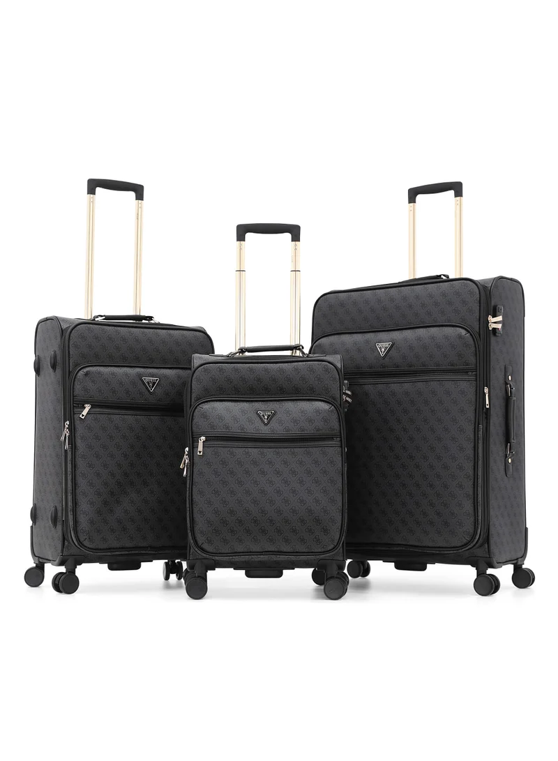 GUESS Guess Softside Double Spinner Luggage Set - 3 Piece Expandable Suitcases