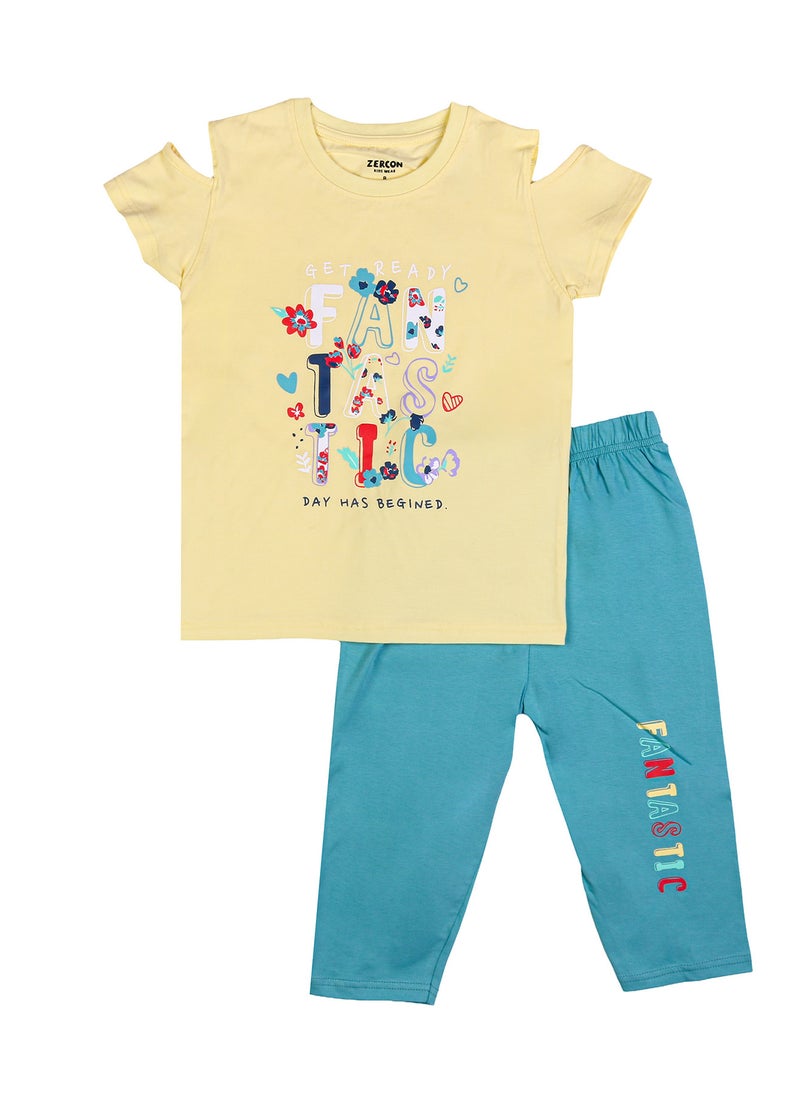 Zercon Summer Pajama Set for Girls  - Image 1