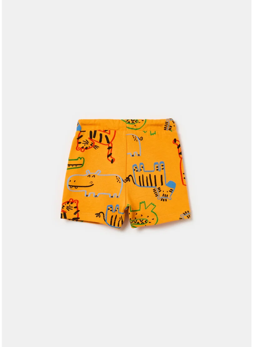 Ovs French Terry Shorts With Print