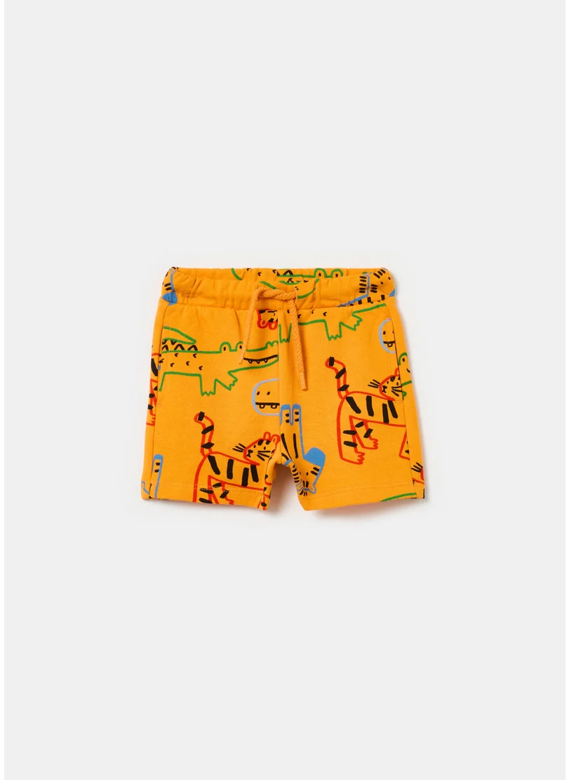 Ovs French Terry Shorts With Print