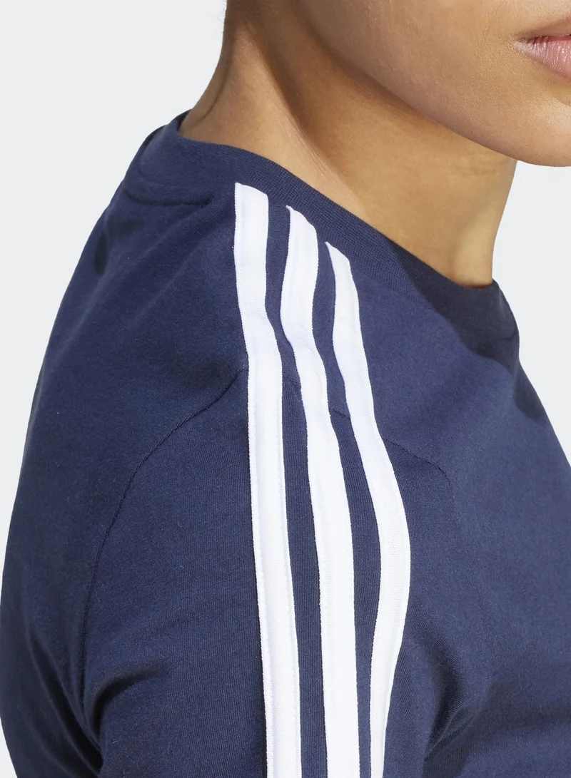 Adidas Essentials Slim 3-Stripes T-Shirt