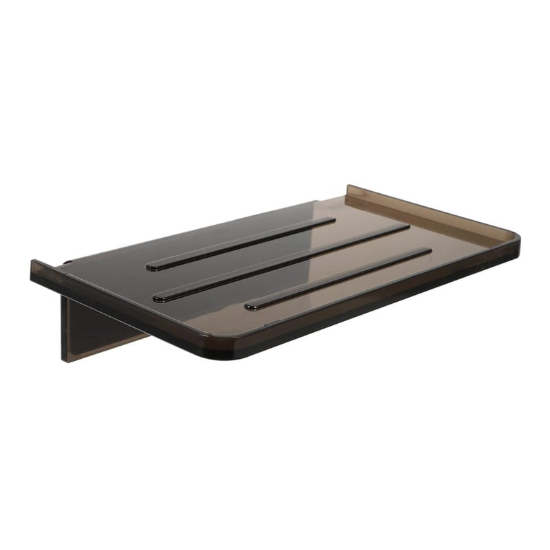 Wall Mounted Toilet Phone Holder Shelf Organizer Black Finish Easy Install Bathroom Kitchen Living Room - Image 2