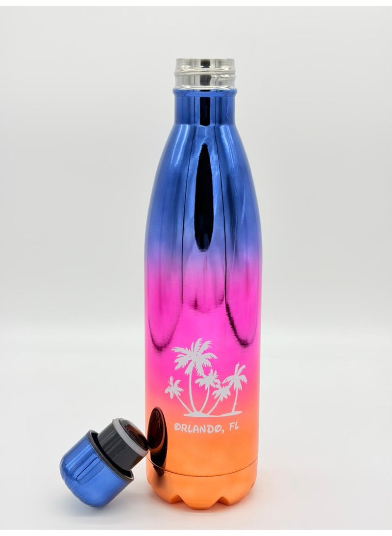 أو جي إس زجاجة مياه استانلس ستيل عازلة للبرودة 24 ساعة والحرارة 12 ساعة - أنيقة، محكمة الإغلاق 750مل - Image 2