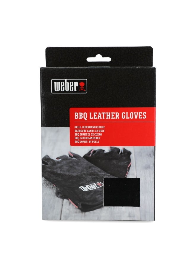 ويبر قفازات جلد للشواء عدد 2 بتصميم وملمس ناعم باللون الأسود، بأبعاد 3.6 × 17.4 × 35 سم - Image 5