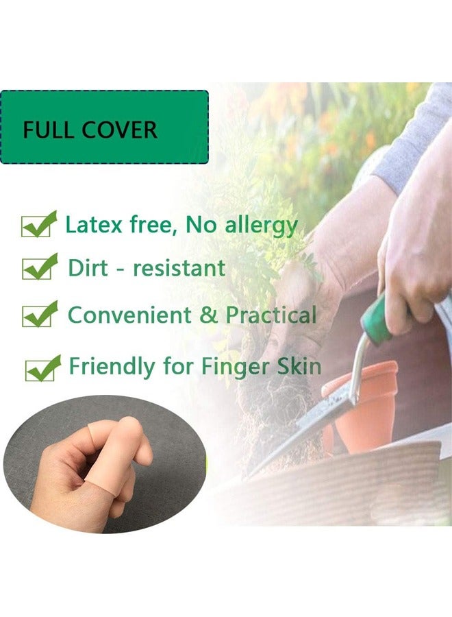 YelaJoy 10 Pcs Gel Finger Protectors, Finger Caps, Silicone Fingertips Protection, Finger Cots Great for Trigger Finger, Finger Arthritis, Finger Cracking and Other Finger Pain Relief (Nude, Medium)  - Image 5