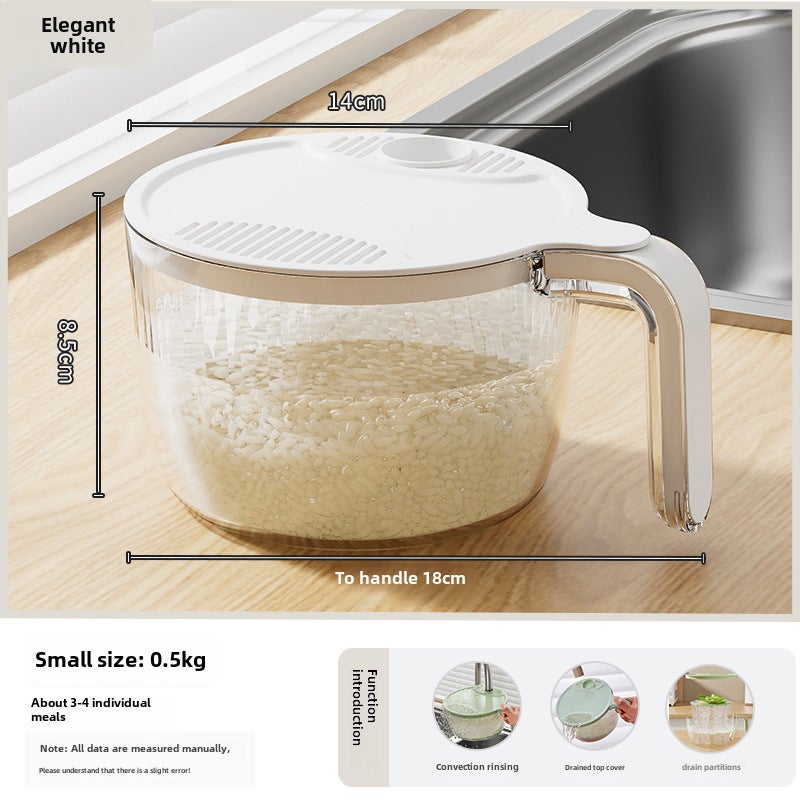 Multi-Functional Kitchen Strainer Basket with HandleElegant White Trumpet Elegant White Trumpet 