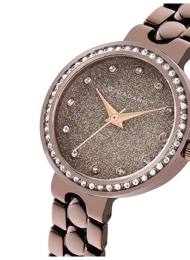 GIORDANO Giordano Women's Trendy Dial Metal Strap Fashionable Watch Model A2068-88  - Image 2