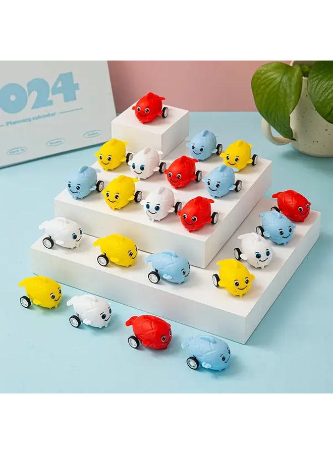 20 Cute Little Fish Pull Back Car Toys Animal Toys Manual Friction Inertia Cars Party Favor Gifts Pinata Fillers Easter Basket Stuffers School Graduation Presents For Boys Girls Parent Child Interactive 20pcs Random - Image 4