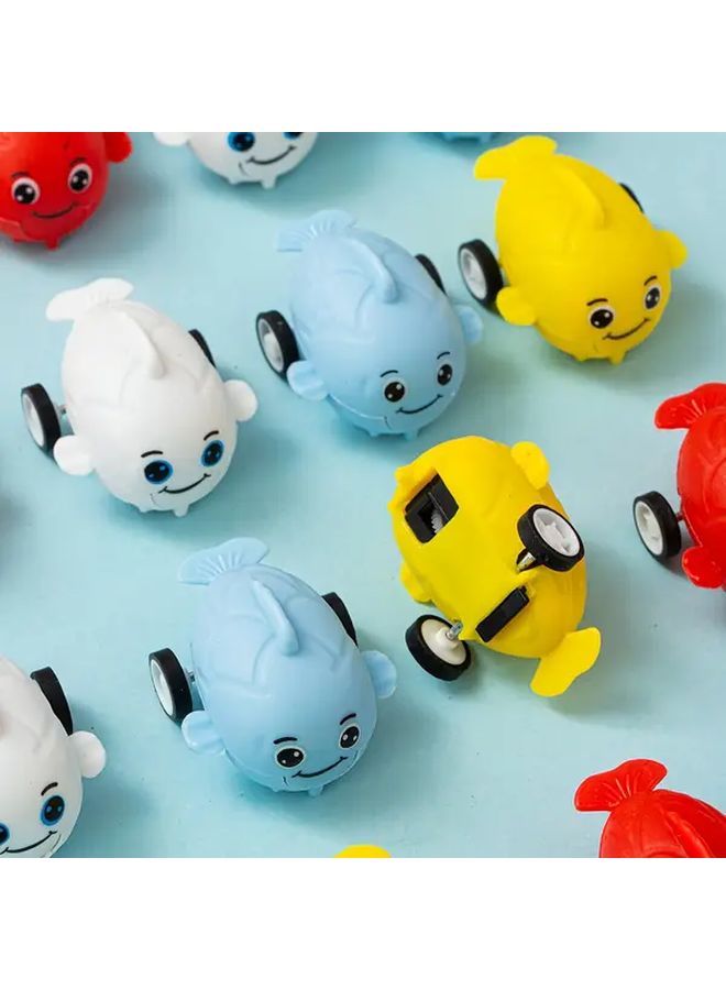 20 Cute Little Fish Pull Back Car Toys Animal Toys Manual Friction Inertia Cars Party Favor Gifts Pinata Fillers Easter Basket Stuffers School Graduation Presents For Boys Girls Parent Child Interactive 20pcs Random - Image 5
