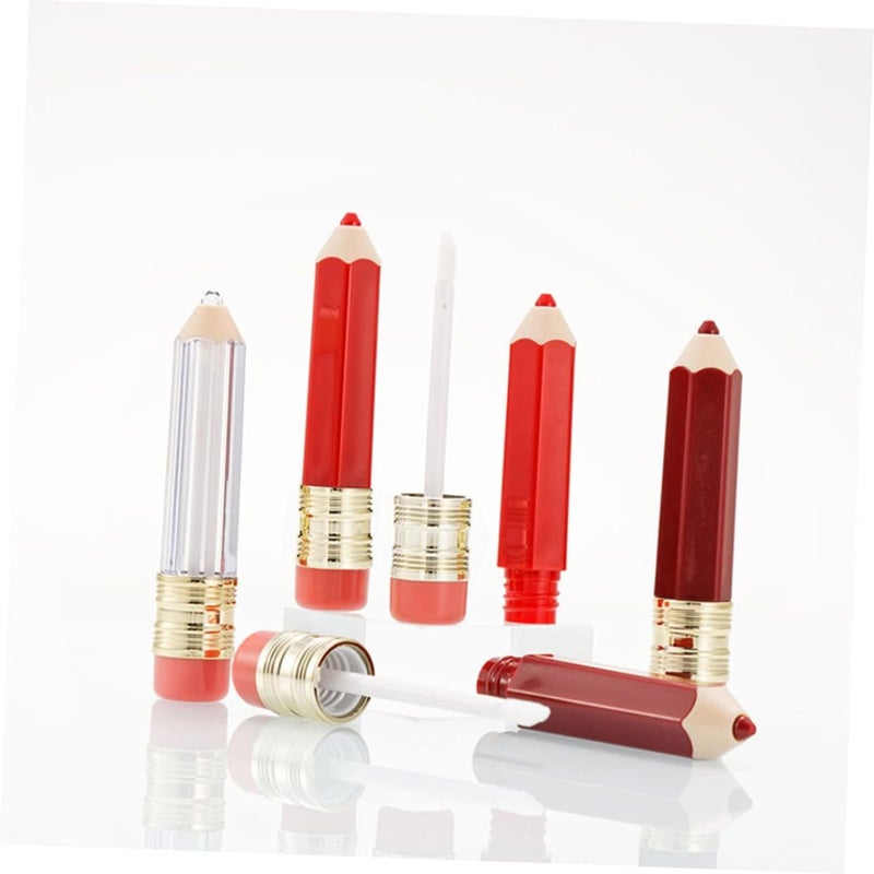 Mini Pencil Lip Balm Tubes 10Pcs Empty Lipstick Containers DIY Labels Portable and Refillable for Travel for Lip Gloss and Balm Storage - Image 5