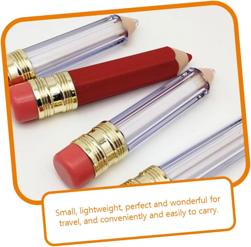 Mini Pencil Lip Balm Tubes 10Pcs Empty Lipstick Containers DIY Labels Portable and Refillable for Travel for Lip Gloss and Balm Storage - Image 2
