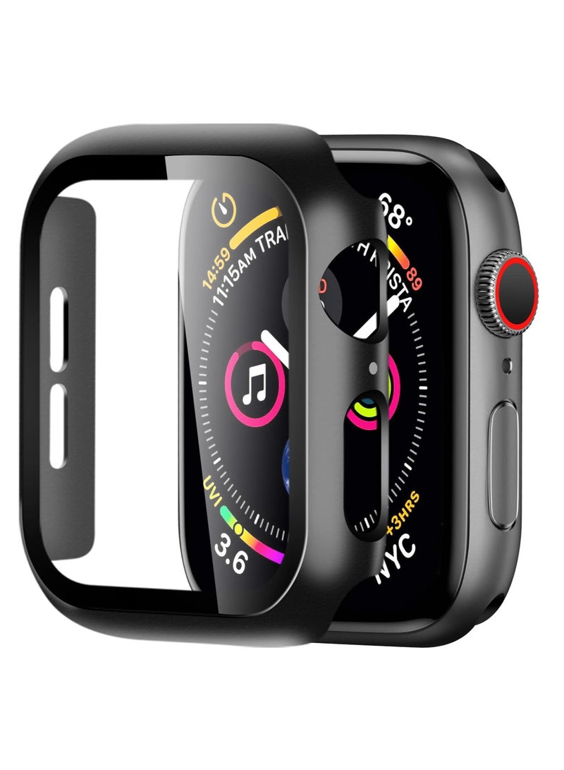 Hard Case for Apple Watch Series 10 42mm,iWatch Screen Protector PC Ultra-Thin Overall Protective Cover(42mm,Black) - Image 1