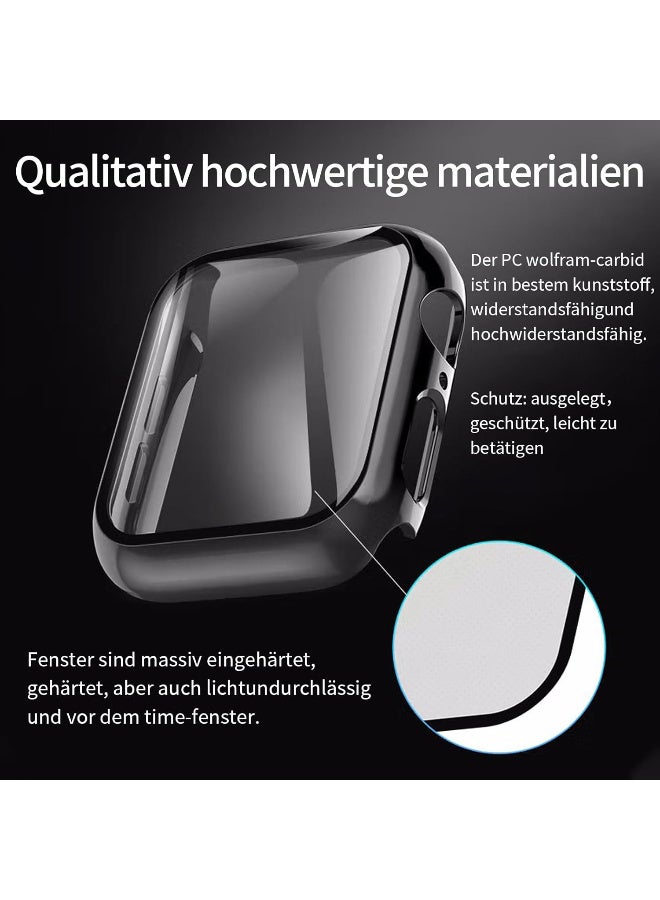 Hard Case for Apple Watch Series 10 42mm,iWatch Screen Protector PC Ultra-Thin Overall Protective Cover(42mm,Black) - Image 5