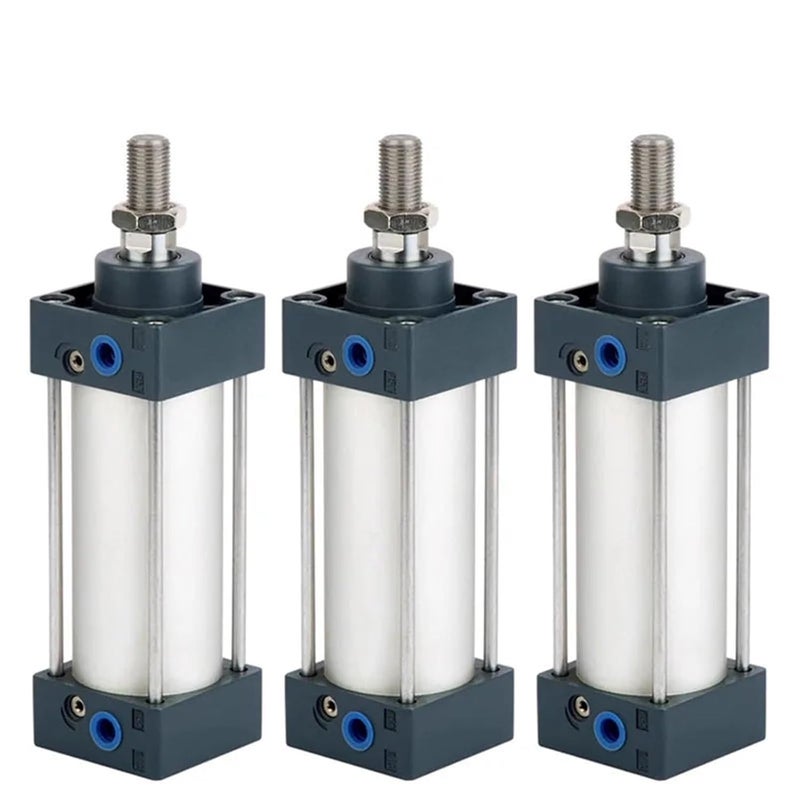 SC Standard AirCylinder SC32/40/50/63mm Bore Double Acting Pneumatic Cylinder Piston 25/50/75/100/150/200/250/500/1000mm Stroke(Stroke 200mm,SC32 (Bore 32mm)) - Image 1