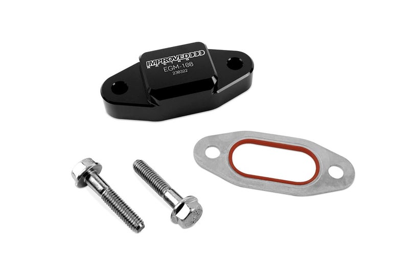 Improved Racing Gen III IV LS Engine Oil Cooler Bypass Cover No Sensor Ports
