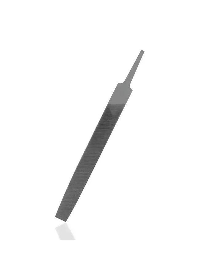 6 Inch Double Cut Flat File Grey Ergonomic Durable Multi-Gauge Metal Hand Tool For Precision Filing Carpentry Home Improvement Projects - Image 1