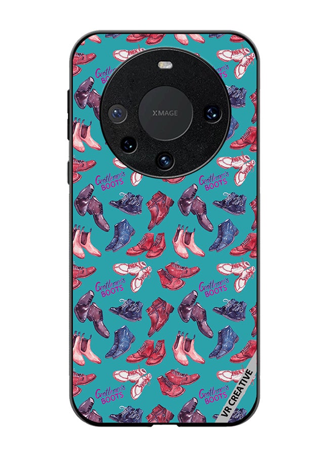VR CREATIVE Protective Case Cover For Huawei Mate 60 Pro Plus Modern Gentlemen's Boots Collection Design Multicolour - Image 1