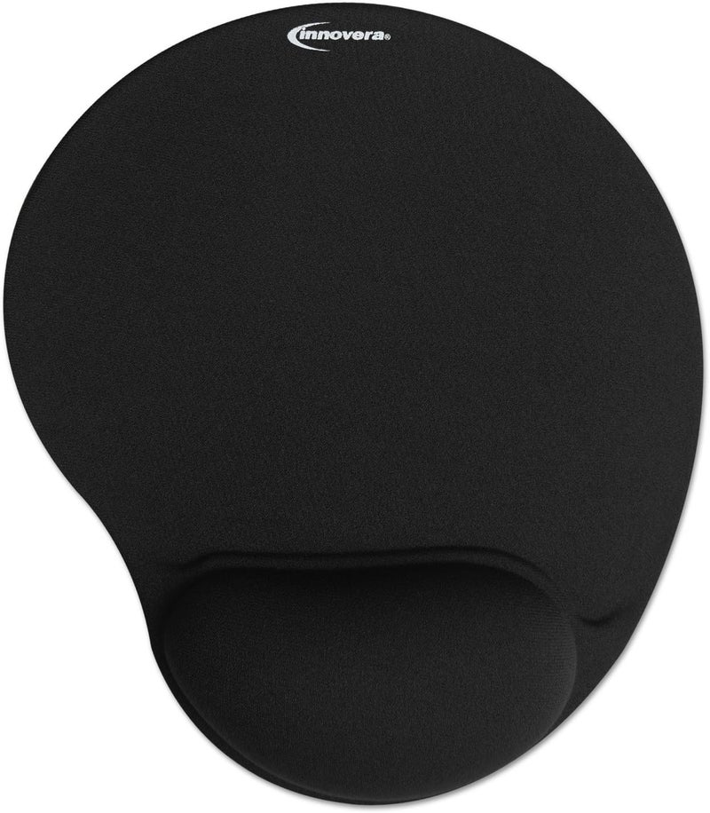 Innovera 50448 Mouse Pad wGel Wrist Pad Nonskid Base 1038 x 878 Black - Image 1