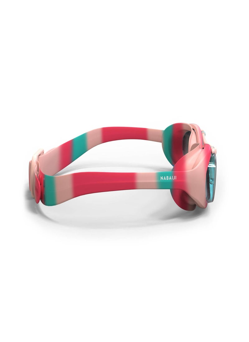 NABAIJI NABAIJI by DECATHLON, Kids Swimming Goggles UV Protection Anti Fogging Clear Lenses Xbase Pink  - Image 2