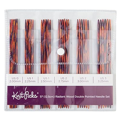 KnitPicks Knit Picks Double Pointed Wood Knitting Needle Set Radiant 5 - Image 1