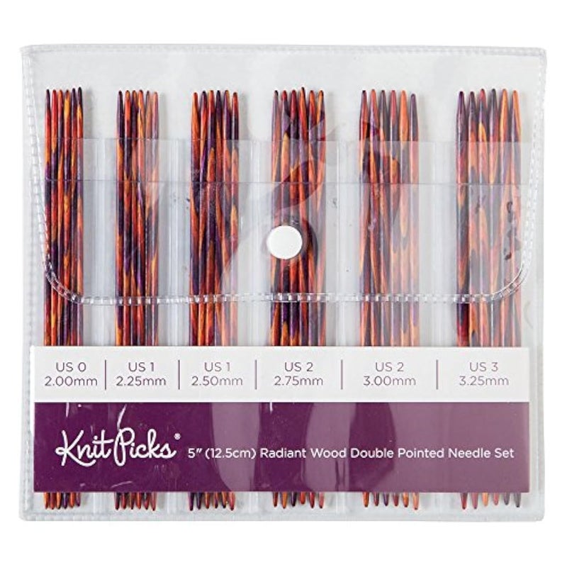 KnitPicks Knit Picks Double Pointed Wood Knitting Needle Set Radiant 5 - Image 2