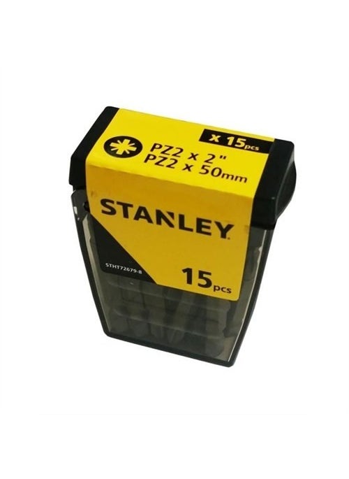 Stanley - Stht726798l 15 Pz2 Screwing Bit Set - Image 1