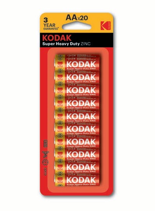 KODAK Super Heavy Duty | AA Batteries | Double A | Disposable Household | Carbon Zinc | 1.5V | 20 Blister Pack - pzsku/Z02CA3BDE36982D024D93Z/45/_/1709564186/37e4e68f-594e-4d5c-b011-30ffa616190d