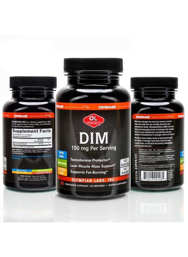 Olympian Labs DIM 150mg - DIM Diindolylmethane Supplement Capsules Supporting Hormone Balance, Clear Skin, PCOS, & Aid in Fitness Regimes - 30 Capsules (30 Day Supply)  - Image 4