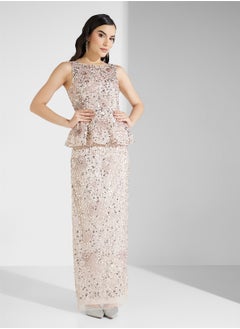 Adrianna Papell Embellished Crew Neck Dress  - Image 4