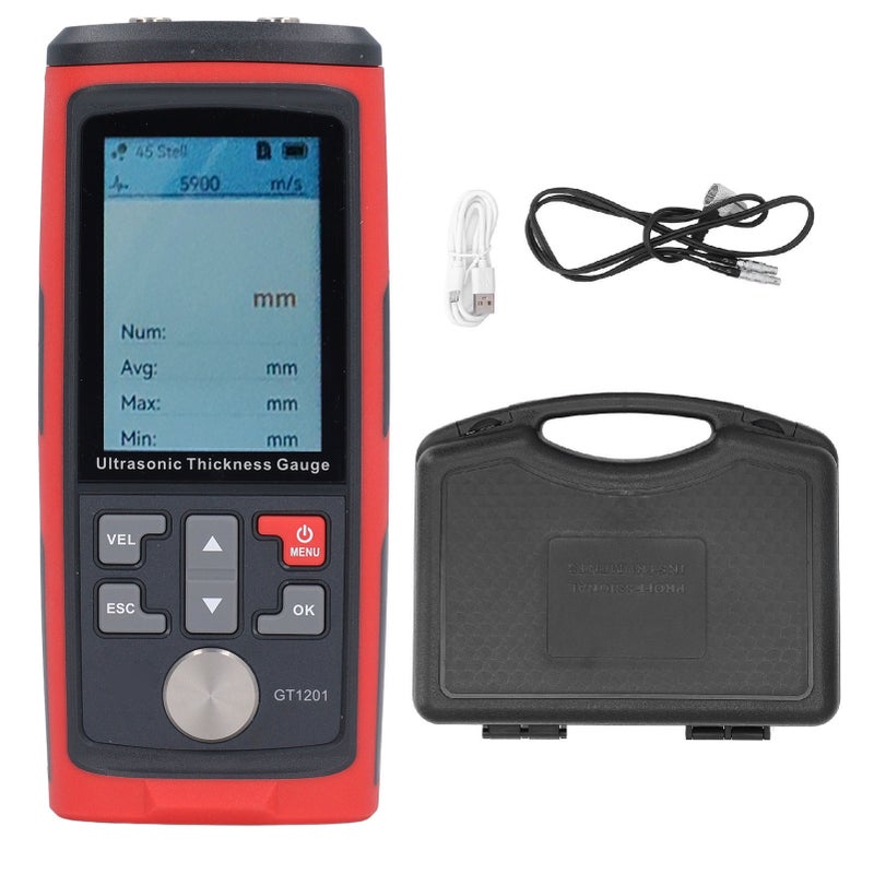 Ultrasonic Thickness Gauge High Accuracy Industrial Digital Thickness Measure Meter for Metal Plastic Glass 1.00‑300.0mm - Image 1